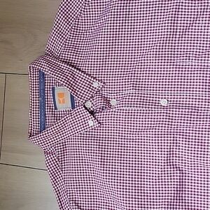 BOSS Orange Button Up Shirt in Red XL